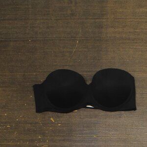 NEW Sophie B Womens Strapless Push Up Bra Black 34C